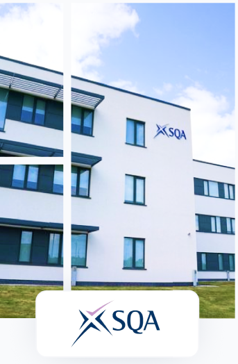 An image of a building with the word sqa on it.
