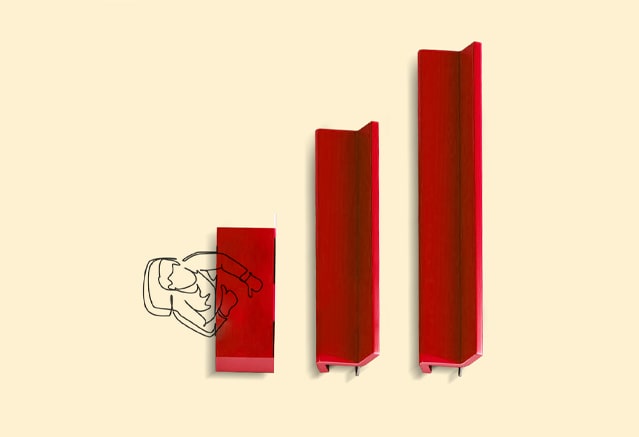 A red bar graph illustrating Global Business Management data.